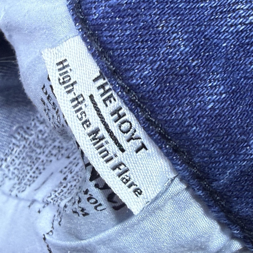 Free People Jeans Womens 27S 27x32 The Hoyt Highrise Mini Flare BlankNYC Boho - Picture 3 of 9
